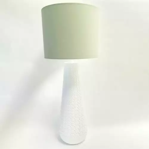 Keria Lampes à Poser Lampe De Table En Ceramic Blanc 5 Keria Lampes à Poser Lampe De Table En Ceramic Blanc – Image 5