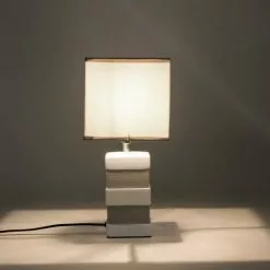 Keria Lampes à Poser Lampe De Table En Ceramic Blanc -Luminaires Soldes lampe de table en ceramic blanc 3