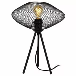 Lucide Lampes à Poser Lampe De Table En Métal Noir