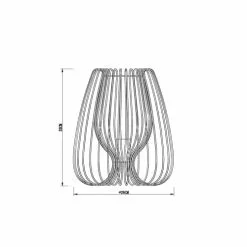 Keria Lampes à Poser Lampe De Table En Métal Noir -Luminaires Soldes lampe de table en metal noir 37