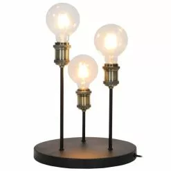 Sampa Helios Lampes à Poser Lampe De Table En Métal Noir -Luminaires Soldes lampe de table en metal noir 8