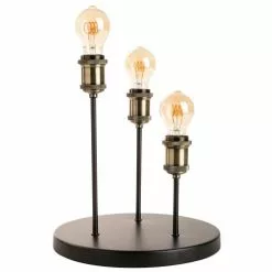 Sampa Helios Lampes à Poser Lampe De Table En Métal Noir -Luminaires Soldes lampe de table en metal noir 9