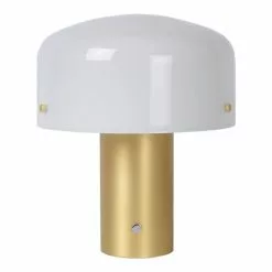 Lampea Lampes à Poser Lampe De Table En Verre Or Mat 35 Cm -Luminaires Soldes lampe de table en verre or mat 35 cm 2