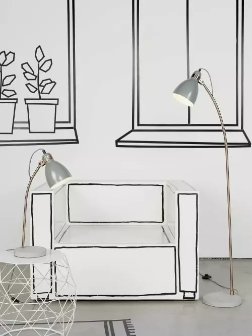 It's About Romi Lampes à Poser Lampe De Table Grise H50cm 2 It's About Romi Lampes à Poser Lampe De Table Grise H50cm – Image 2