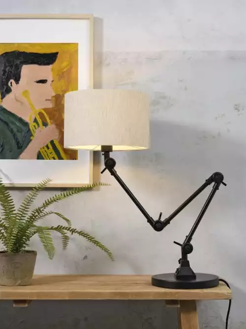 It's About Romi Lampes à Poser Lampe De Table Noire Flexible Et Abat-jour Gris Clair H100cm 2 It's About Romi Lampes à Poser Lampe De Table Noire Flexible Et Abat-jour Gris Clair H100cm – Image 2