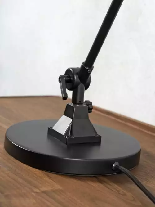 It's About Romi Lampes à Poser Lampe De Table Noire Flexible Et Abat-jour Gris Clair H100cm 4 It's About Romi Lampes à Poser Lampe De Table Noire Flexible Et Abat-jour Gris Clair H100cm – Image 4