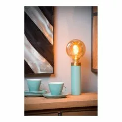 Lampea Lampes à Poser Lampe De Table Vintage En Métal Turquoise Ø 6 Cm -Luminaires Soldes lampe de table vintage en metal turquoise oe 6 cm 3
