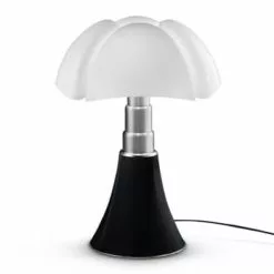 Martinelli Luce Lampes à Poser Lampe Ampoules LED Pied Télescopique Noir H66-86cm -Luminaires Soldes lampe dimmer led pied telescopique noir h66 86cm
