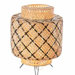 Lussiol Lighting Lampes à Poser Lampe En Bambou Noir H.38 Cm -Luminaires Soldes lampe en bambou noir h 38 cm 2