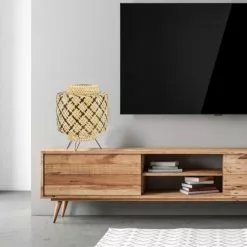 Lussiol Lighting Lampes à Poser Lampe En Bambou Noir H.38 Cm -Luminaires Soldes lampe en bambou noir h 38 cm 3