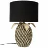 Maisons Du Monde Lampes à Poser Lampe En Bambou Tressé Et Abat-jour En Fibre Végétale Noire