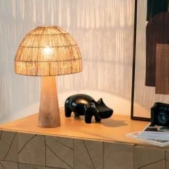 Maisons Du Monde Lampes à Poser Lampe En Bois -Luminaires Soldes lampe en bois 1000 5 37 216517 3