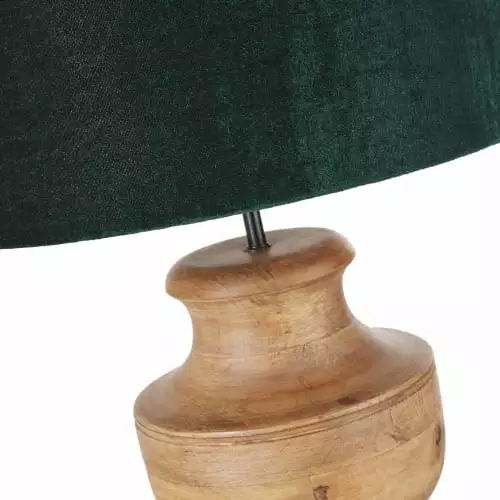 Maisons Du Monde Lampes à Poser Lampe En Bois De Manguier Et Abat-jour En Velours Noir H64 2 Maisons Du Monde Lampes à Poser Lampe En Bois De Manguier Et Abat-jour En Velours Noir H64 – Image 2