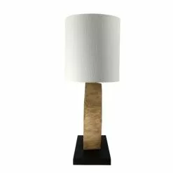 Now’s Home Lampes à Poser Lampe En Bois Naturel Avec Abat-jour Ivoire H57cm -Luminaires Soldes lampe en bois naturel avec abat jour ivoire h57cm 4