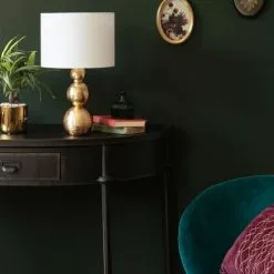 Maisons Du Monde Lampes à Poser Lampe En Céramique Dorée Et Abat-jour En Lin Blanc -Luminaires Soldes lampe en ceramique doree et abat jour en lin blanc 1000 6 30 227211 3