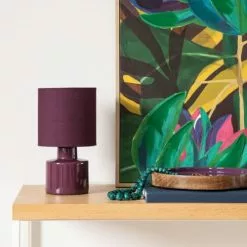 Maisons Du Monde Lampes à Poser Lampe En Céramique Et Abat-jour En Coton Violet Aubergine - Lot De 2 6 Maisons Du Monde Lampes à Poser Lampe En Céramique Et Abat-jour En Coton Violet Aubergine - Lot De 2 -Luminaires Soldes lampe en ceramique et abat jour en coton violet aubergine 1000 16 1 223328 2