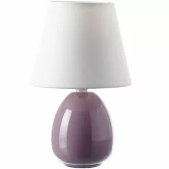 Unimasa Lampes à Poser Lampe En Céramique Parme 24.5 Cm -Luminaires Soldes lampe en ceramique parme 24 5 cm 3