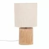 Maisons Du Monde Lampes à Poser Lampe En Eucalyptus Et Abat-jour En Coton écru