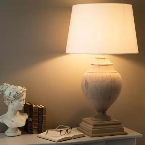 Maisons Du Monde Lampes à Poser Lampe En Manguier Et Abat-jour En Coton Blanc H 90 Cm 2 Maisons Du Monde Lampes à Poser Lampe En Manguier Et Abat-jour En Coton Blanc H 90 Cm – Image 2