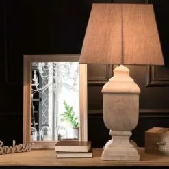 Maisons Du Monde Lampes à Poser Lampe En Manguier Et Abat-jour Gris Anthracite -Luminaires Soldes lampe en manguier et abat jour gris anthracite 1000 5 31 177315 8