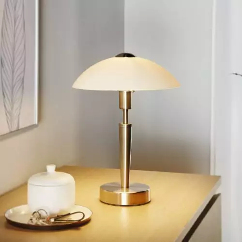 Eglo Lampes à Poser Lampe En Métal Argenté 2 Eglo Lampes à Poser Lampe En Métal Argenté – Image 2