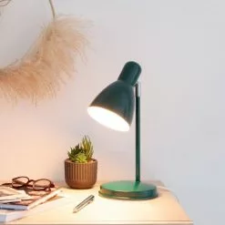 Maisons Du Monde Lampes à Poser Lampe En Métal Bleu Canard -Luminaires Soldes lampe en metal bleu canard 1000 11 22 229171 4