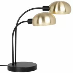 Maisons Du Monde Lampes à Poser Lampe En Métal Noir Et Doré -Luminaires Soldes lampe en metal noir et dore 1000 12 18 223919 2
