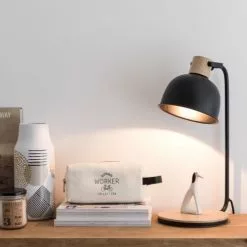 Maisons Du Monde Lampes à Poser Lampe En Métal Noir Et Manguier -Luminaires Soldes lampe en metal noir et manguier 1000 1 3 195450 2