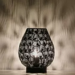 Lussiol Lighting Lampes à Poser Lampe En Métal Noir H.25 Cm -Luminaires Soldes lampe en metal noir h 25 cm 2