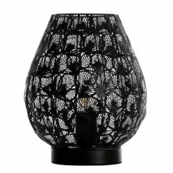 Lussiol Lighting Lampes à Poser Lampe En Métal Noir H.25 Cm