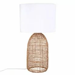 Maisons Du Monde Lampes à Poser Lampe En Rotin Tressé Et Abat-jour écru
