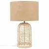 Maisons Du Monde Lampes à Poser Lampe En Rotin Tressé Et Abat-jour En Lin Beige