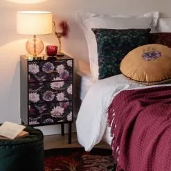 Maisons Du Monde Lampes à Poser Lampe En Verre Doré, Rose Et Abat-jour Blanc -Luminaires Soldes lampe en verre dore rose et abat jour blanc 1000 16 31 228360 3