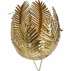 Kare Design Lampes à Poser Lampe Feuilles En Acier Doré -Luminaires Soldes lampe feuilles en acier dore 4