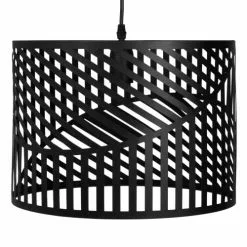 Maisons Du Monde Suspensions Lampe Graphique Ajourée En Métal Noir