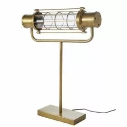 Maisons Du Monde Lampes à Poser Lampe Indus En Métal Doré Effet Vieilli