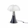 Martinelli Luce Lampes à Poser Lampe LED Argentée Avec Variateur H35cm