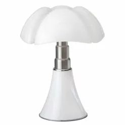 Martinelli Luce Lampes à Poser Lampe LED Blanche Avec Variateur H35cm -Luminaires Soldes lampe led blanche avec variateur h35cm 2