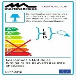 Martinelli Luce Lampes à Poser Lampe LED Bluetooth Pied Télescopique H66-86cm -Luminaires Soldes lampe led bluetooth pied telescopique h66 86cm 3
