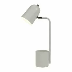 Decoratie Lampes à Poser Lampe Métal Avec Pot Crayons Blanc -Luminaires Soldes lampe metal avec pot crayons blanc 3