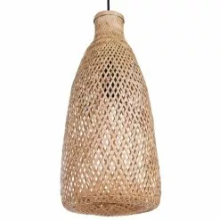 Beliani Suspensions Lampe Suspendue En Bambou Naturel -Luminaires Soldes lampe suspendue en bambou naturel 3