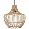 Beliani Suspensions Lampe Suspendue En Rotin Naturel