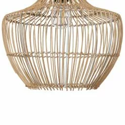 Beliani Suspensions Lampe Suspendue En Rotin Naturel -Luminaires Soldes lampe suspendue en rotin naturel 4
