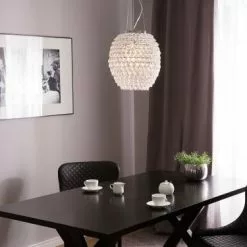 Luminaires Soldes 2022 -Luminaires Soldes lampe suspension argente 1