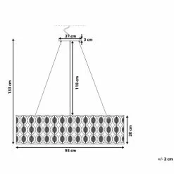 Beliani Suspensions Lampe Suspension Chromé Et Cristal -Luminaires Soldes lampe suspension chrome et cristal 5