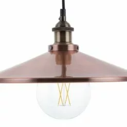 Beliani Suspensions Lampe Suspension Cuivré