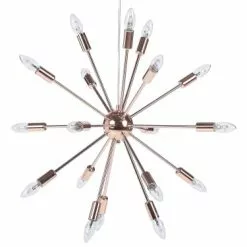 Beliani Suspensions Lampe Suspension Cuivrée