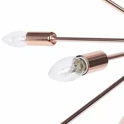 Beliani Suspensions Lampe Suspension Cuivrée -Luminaires Soldes lampe suspension cuivree 3