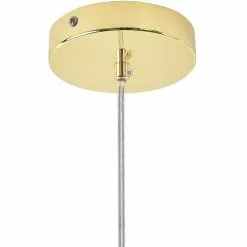 Beliani Suspensions Lampe Suspension Dorée -Luminaires Soldes lampe suspension doree 4