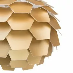 Beliani Suspensions Lampe Suspension Dorée Maxi -Luminaires Soldes lampe suspension doree maxi 2